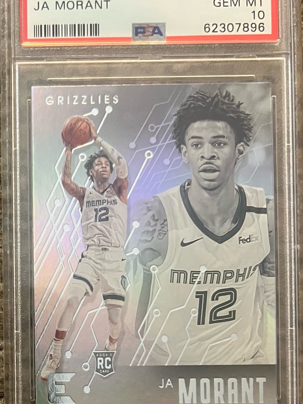 2019 Panini Essentials Ja Morant Rookie Card PSA 10